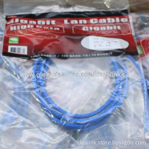 Cat6 FTP Patch Cord with PVC Jacket and Shielded RJ45 Plug Network Cable